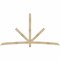 Ekena Millwork Alberta Rough Sawn Timber Gable Bracket, Douglas Fir, 108"W x 58"H x 2"D x 4"F, 13/12 Pitch GBW108X58X0204ALB00RDF - alternate 1
